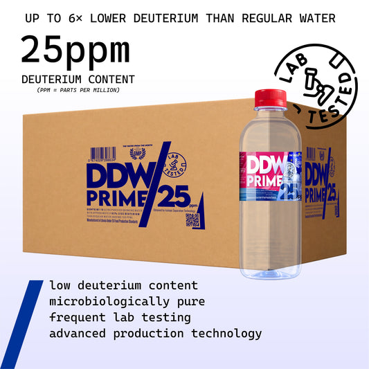 25 ppm DDW Prime deuteriumarmes Wasser